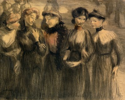 Der Spaziergang, ca. 1881 von Théophile Alexandre Steinlen